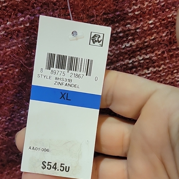 American Rag Red Chunky Knit Crew Neck Sweater - Picture 4 of 7